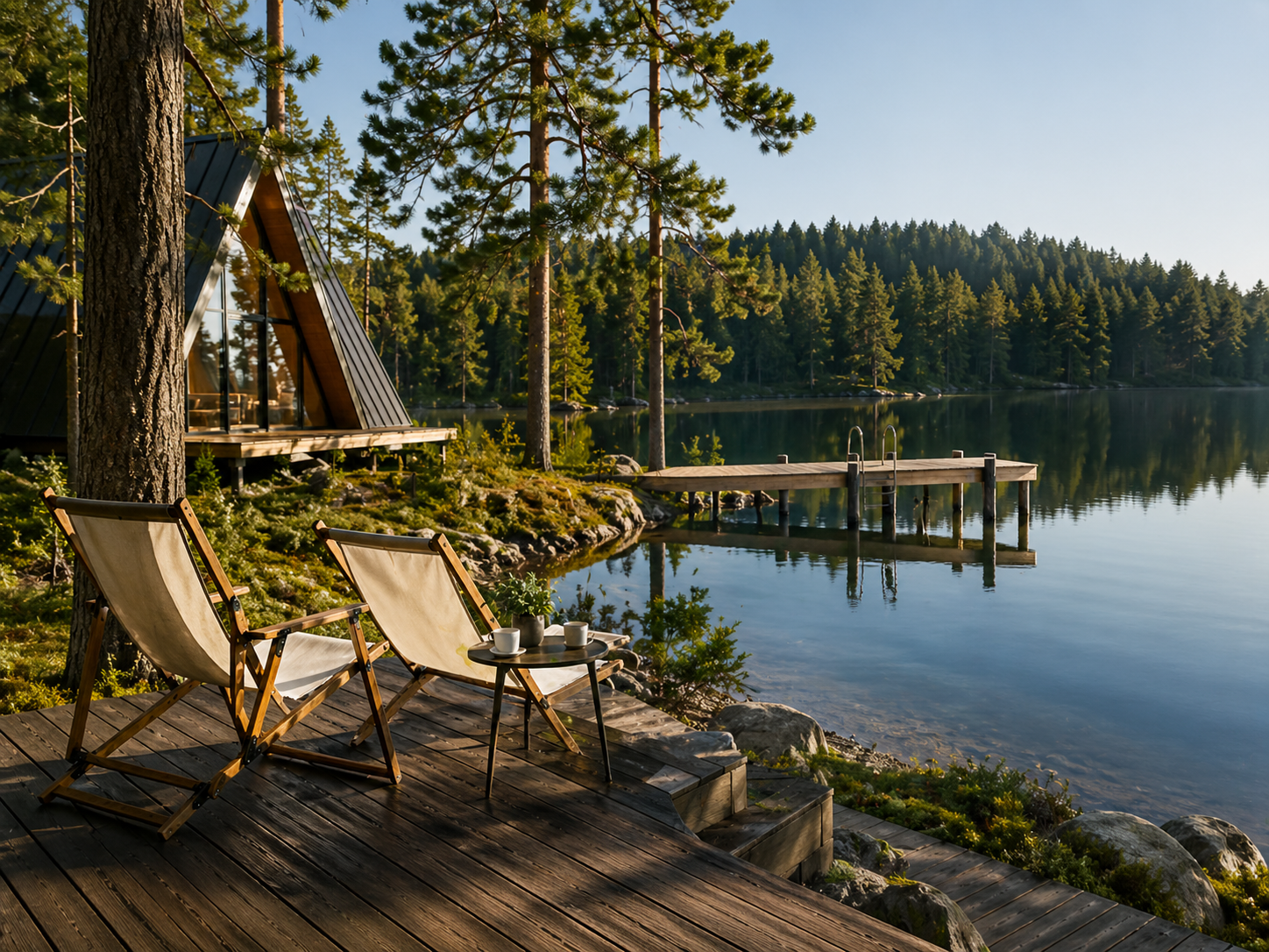 Терраса у озера